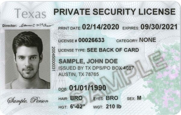 texas private security license